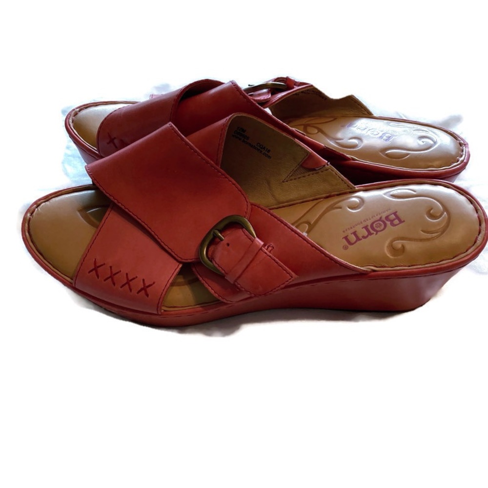 Born Comfortable Wedge Heel Sandals Size 12 Womens